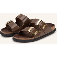 Birkenstock Birkenstock Pantoletten Arizona Droplet Buckle braun