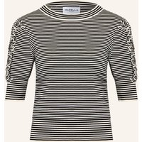 Marella Marella Strickshirt Mlsrefolo Mit Rüschen Und 3/4-Arm blau