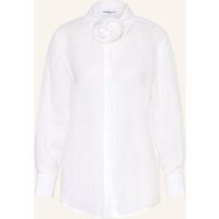 Marella Marella Leinenbluse Mlseditore Mit Abnehmbarer Schluppe weiss