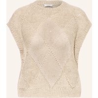 PESERICO Peserico Leinenpullunder Mit Pailletten beige