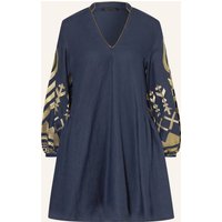 Greek Archaic Kori Greek Archaic Kori Strandkleid Feather Aus Leinen blau