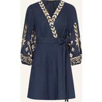 Greek Archaic Kori Greek Archaic Kori Strandkleid Ios Aus Leinen blau