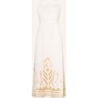 Greek Archaic Kori Greek Archaic Kori Strandkleid Feather Aus Leinen Mit Glitzergarn weiss
