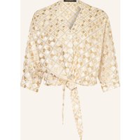 Greek Archaic Kori Greek Archaic Kori Bluse Flakes Mit 3/4-Arm weiss