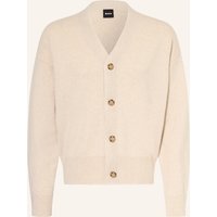 Boss Strickjacke Ucone weiss