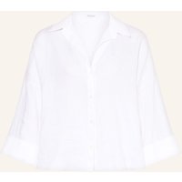 Soluzione Soluzione Leinenbluse weiss