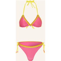 banana moon Banana Moon Triangel-Bikini Blucostora Shin Mit Glitzergarn rosa