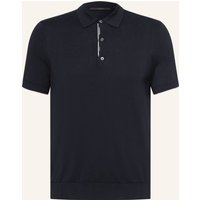 windsor. Strick-Poloshirt Cashmilo blau