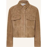 IQ STUDIO Iq Studio Lederjacke braun