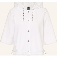 Marc Cain Jacke Im Materialmix Mit 3/4-Arm weiss