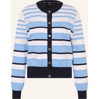 Marc Cain Strickjacke Im Materialmix blau