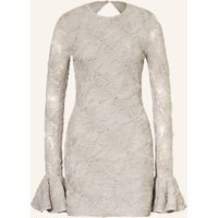 ROTATE Rotate Mesh-Kleid Mit Volants grau