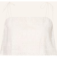 Faithfull the Brand Top Abajo Aus Lochspitze weiss