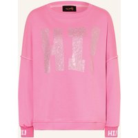 miss goodlife Miss Goodlife Oversized-Sweatshirt Mit Schmucksteinen rosa
