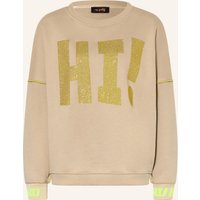 miss goodlife Miss Goodlife Oversized-Sweatshirt Mit Schmucksteinen beige