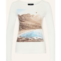 monari Monari Longsleeve Mit Schmucksteinen weiss