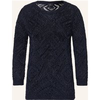 monari Pullover Mit Pailletten blau