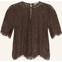 co'couture Co'couture Blusenshirt Aus Spitze braun