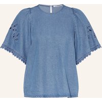 co'couture Co'couture Blusenshirt In Jeansoptik blau