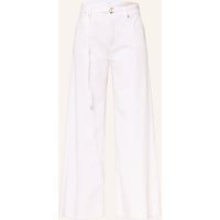 CAMBIO Flared Jeans Palazzo weiss