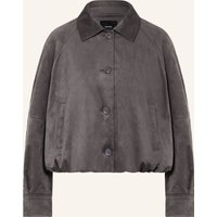 someday Someday Blouson Nayomi In Lederoptik grau