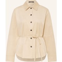 someday Someday Hemdbluse Zyla In Lederoptik beige