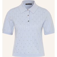 Maje Maje Strick-Poloshirt Mit Schmucksteinen blau