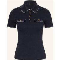 Maje Maje Strick-Poloshirt blau
