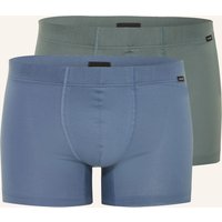 Hanro 2er-Pack Boxershorts Cotton Essentials gruen