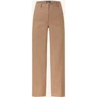 CAMBIO Marlenehose Mira Mit Leinen braun