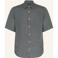 Marc O'Polo Marc O'polo Kurzarm-Hemd Regular Fit Aus Leinen grau