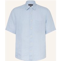 Marc O'Polo Marc O'polo Kurzarm-Hemd Regular Fit Aus Leinen blau