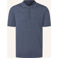 maerz muenchen Maerz Muenchen Strick-Poloshirt Aus Merinowolle blau