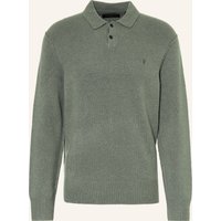 AllSaints Allsaints Strick-Poloshirt Statten gruen
