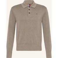 Tommy Jeans Strick-Poloshirt beige