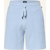 Boss Schlafshorts Structure blau