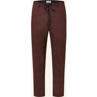 drykorn Hose Deger Im Jogging-Stil Regular Fit Mit Leinen rot