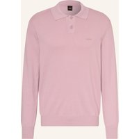 Boss Strick-Poloshirt Asac rosa