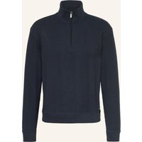 Boss Lounge-Pullover Structure blau