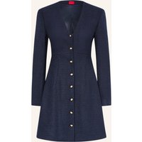 HUGO Tweed-Kleid Kanegi blau