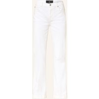 7 For All Mankind Flared Jeans Dojo Tailorless weiss