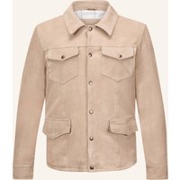 Milestone Milestone Leder-Overjacket Msvalerio braun