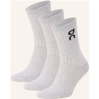 On 3er-Pack Socken High grau