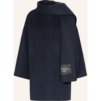 WEEKEND Max Mara Weekend Max Mara Wollmantel Fulcro Mit Abnehmbarem Schal blau