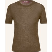 Max Mara STUDIO Max Mara Studio Strickshirt Lepre Mit Pailletten gruen