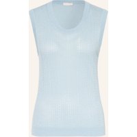 LIU JO Stricktop Mit Glitzergarn blau