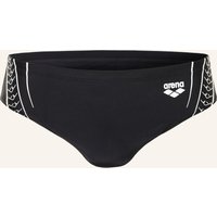 Arena Badeslip Double Graphic Mit Uv-Schutz 50+ schwarz