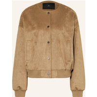 WITHBLACK Withblack Blouson Freya In Lederoptik braun