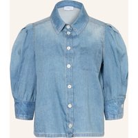 Marella Marella Hemdbluse Mlsromana In Jeansoptik Mit 3/4-Arm blau