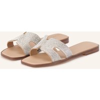 ALDO Aldo Pantoletten Itsandal Mit Schmucksteinen silber